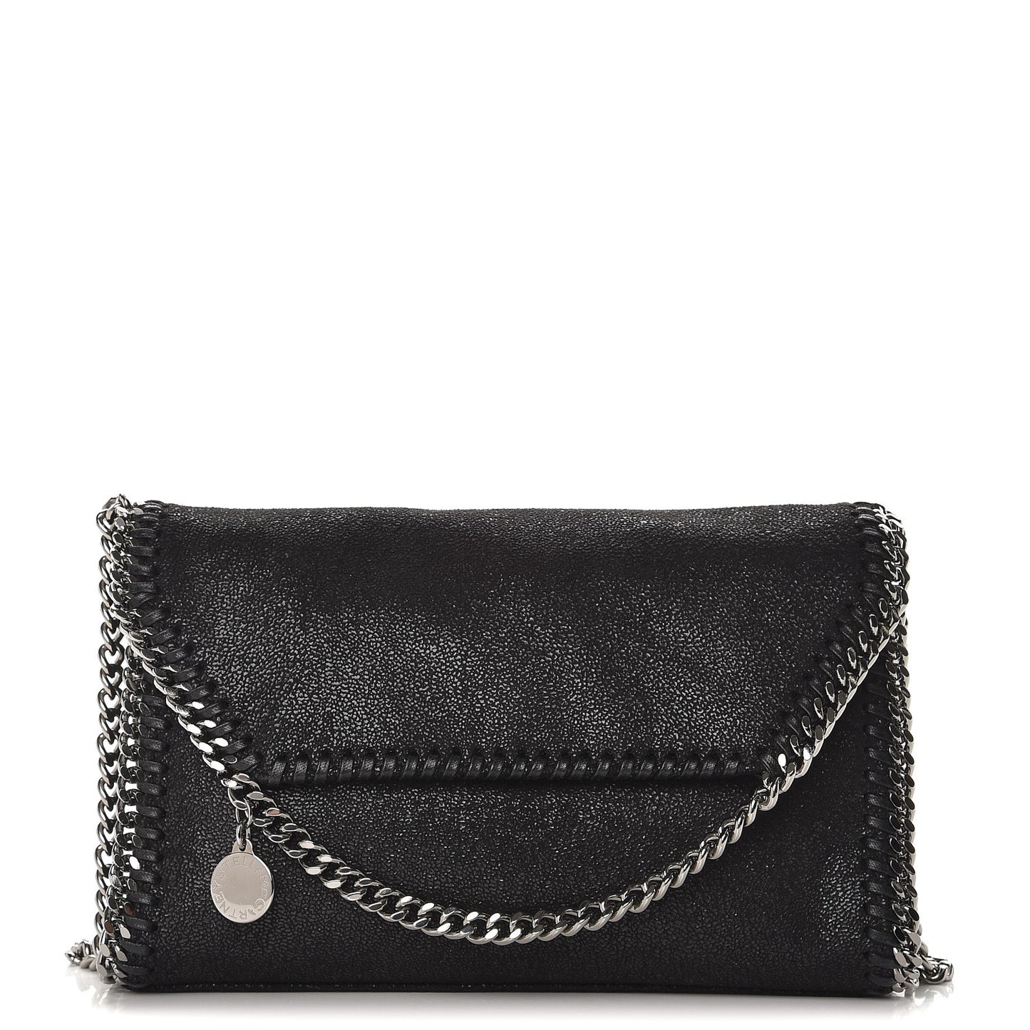 Shaggy Deer Mini Falabella Shoulder Bag Black