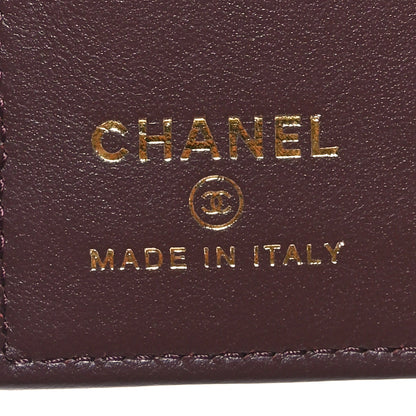 Chanel Iridescent Caviar Quilted Passport Holder Black 6 of 8
