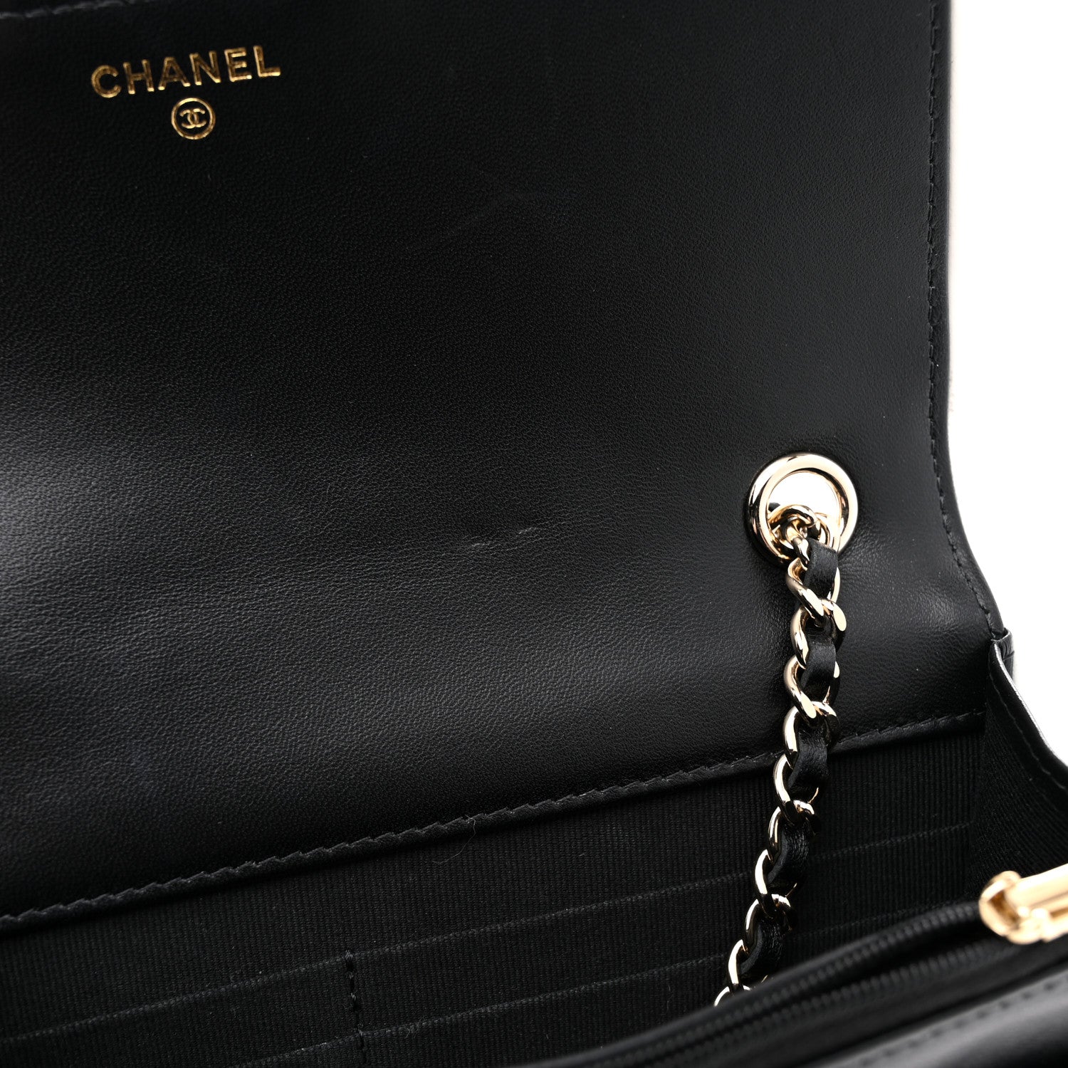 Chanel Lambskin Quilted Resin CC Mini Flap Bag Black White 11 of 12