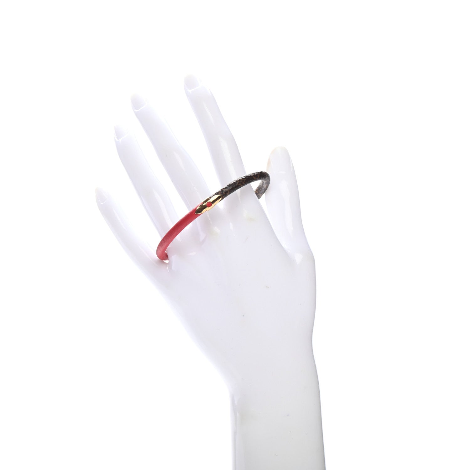 Louis Vuitton Monogram Daily Confidential Bracelet 17 Red 2 of 4