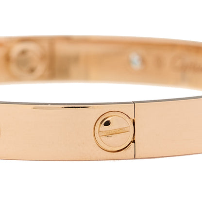 Cartier 18K Pink Gold 10 Diamond LOVE Bracelet 17 6 of 6