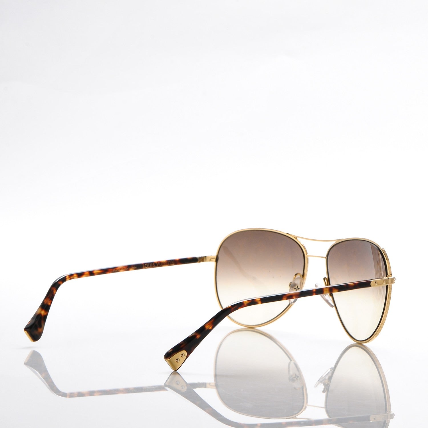 Louis Vuitton Conspiration Pilote Sunglasses Z0164U Gold 5 of 12
