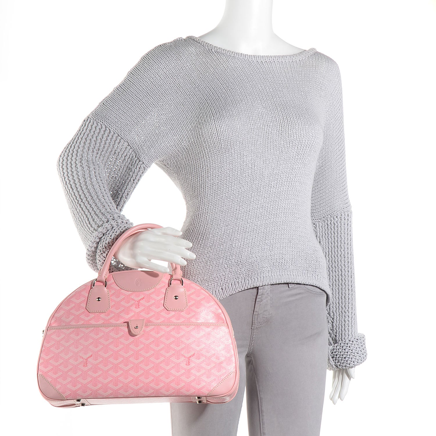 Goyard Goyardine Saint Jeanne MM Bowler Pink 2 of 9