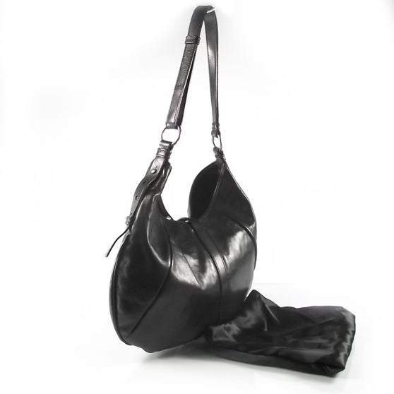 Saint Laurent Leather Mombasa Hobo Black 3 of 8