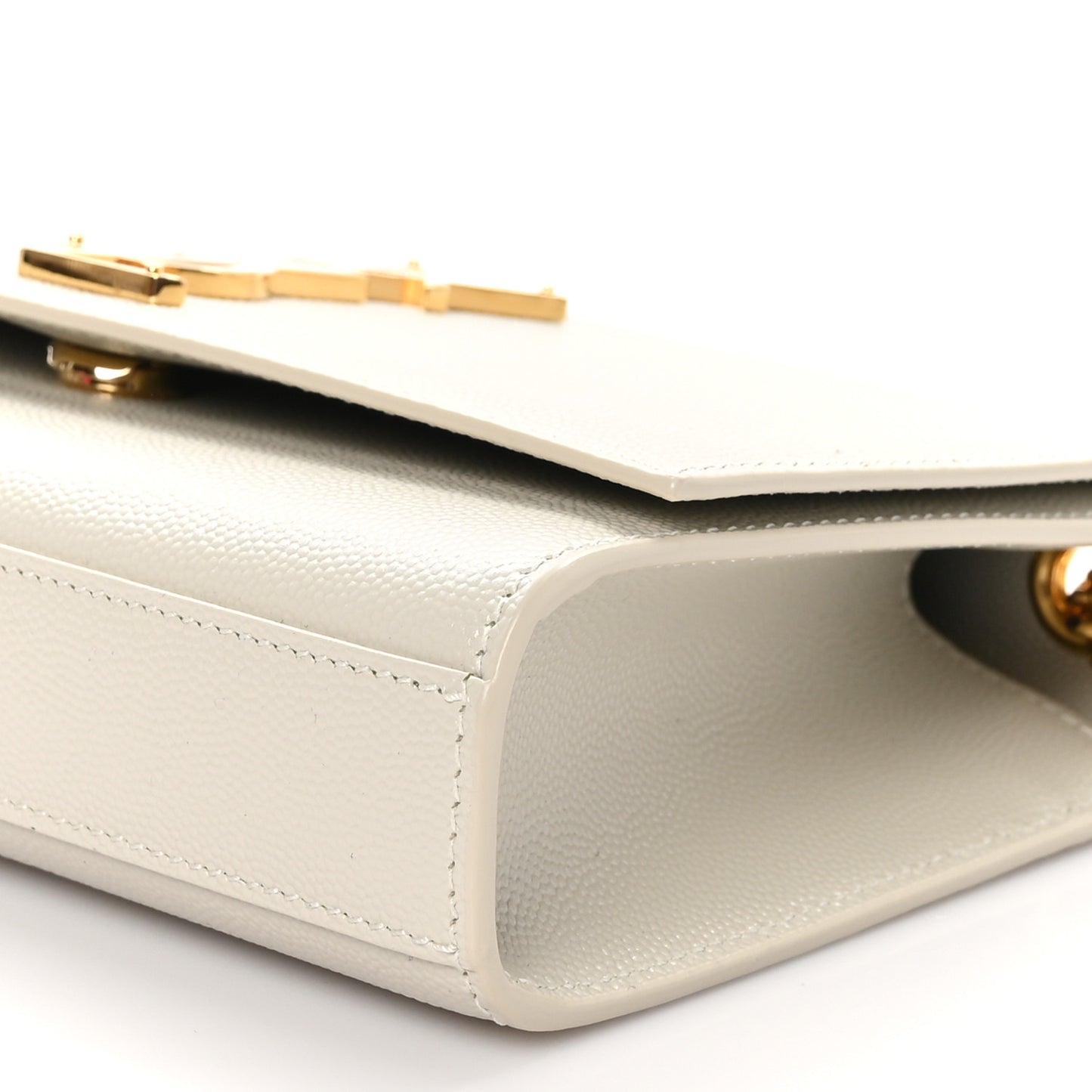 Grain De Poudre Small Monogram Kate Satchel Crema Soft