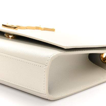Saint Laurent Grain De Poudre Small Monogram Kate Satchel Crema Soft 10 of 12
