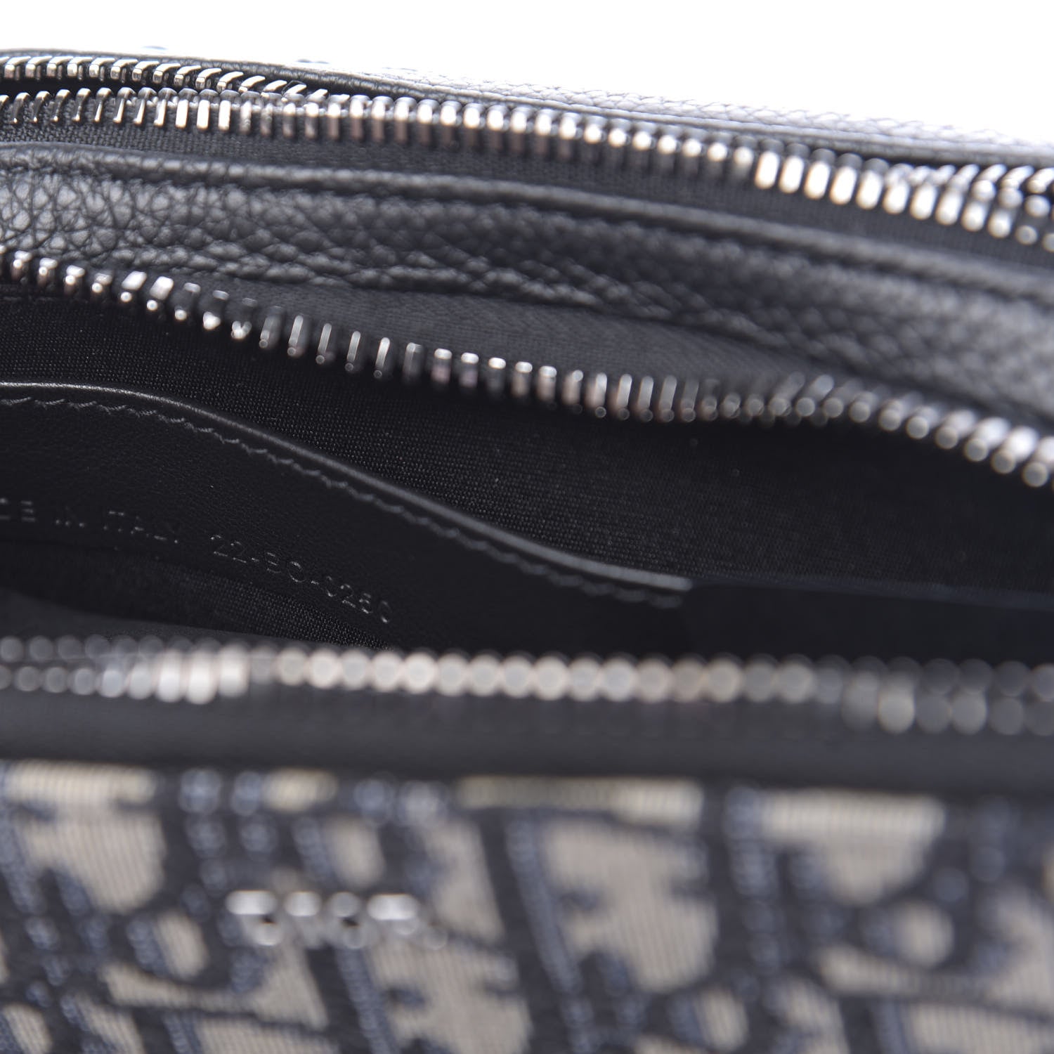 Christian Dior Oblique Pouch Navy Blue 8 of 12