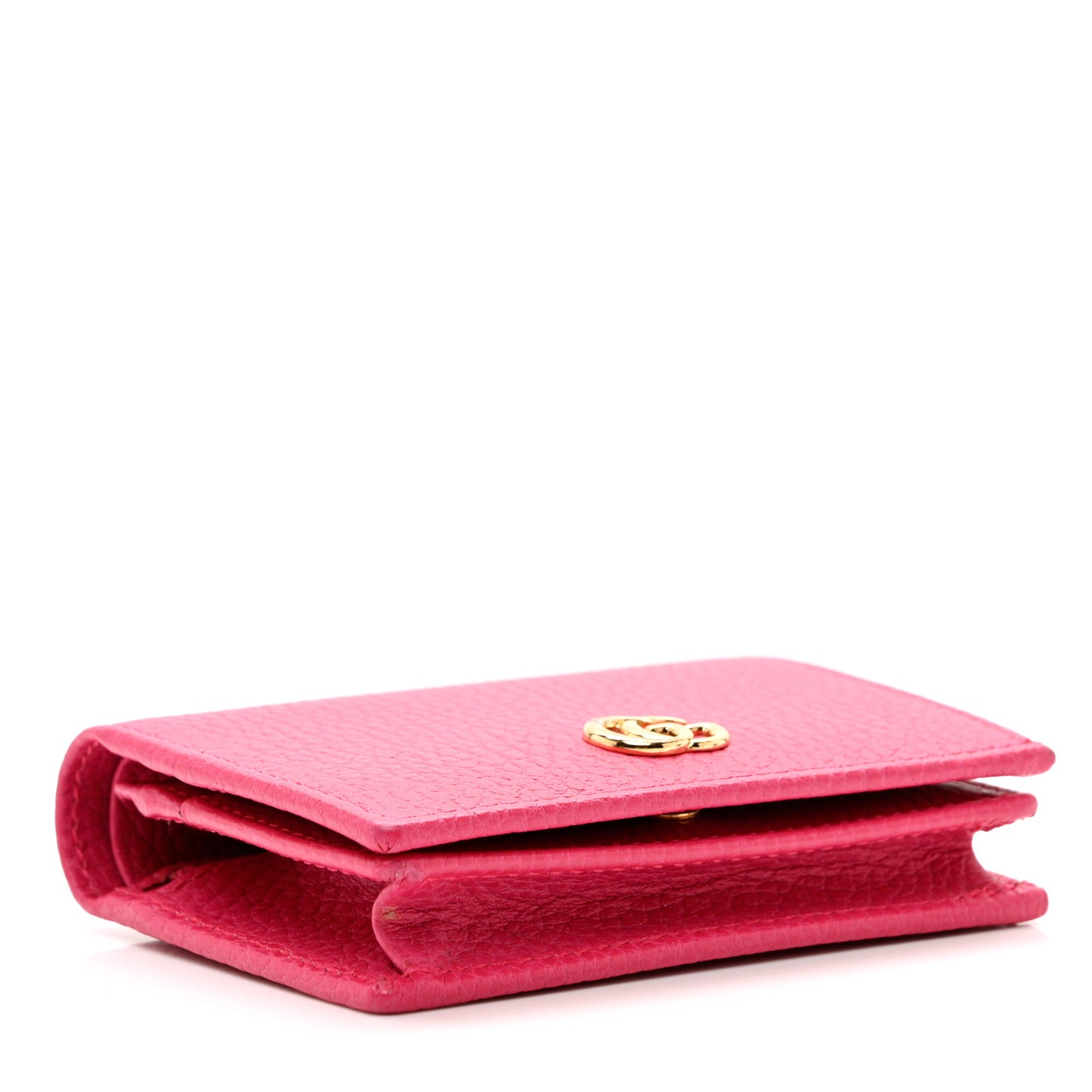 Dollar Calfskin GG Marmont Card Case Box Pink