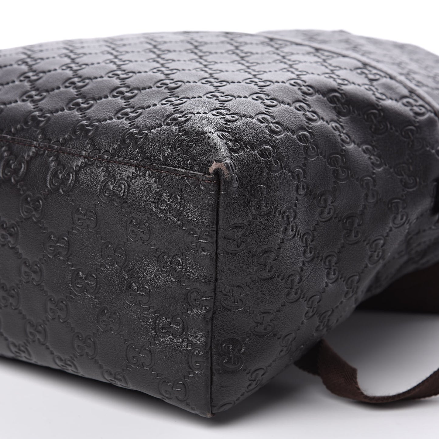 Guccissima Medium Classic Backpack Dark Brown