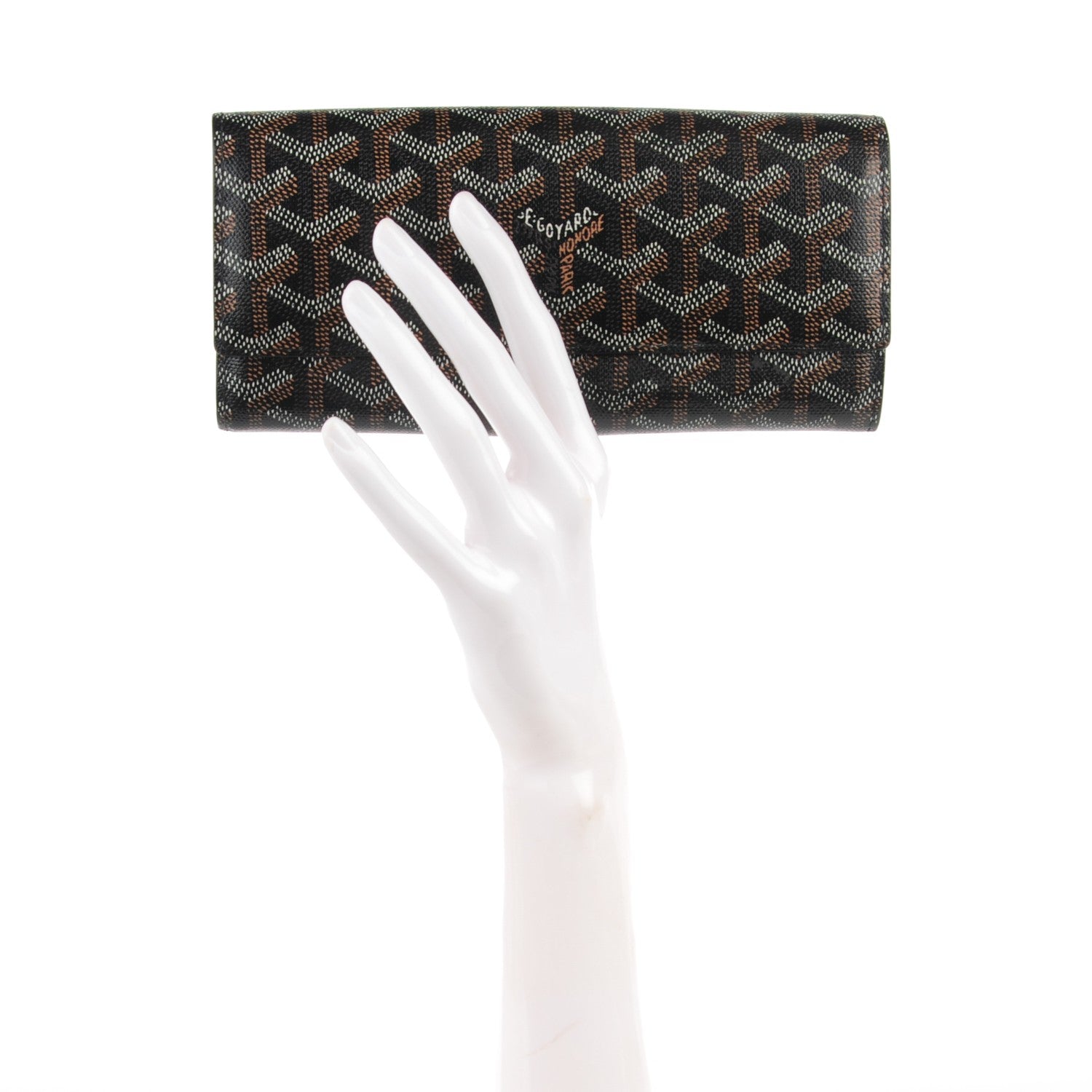 Goyard Goyardine Varenne Long Wallet Black 2 of 7