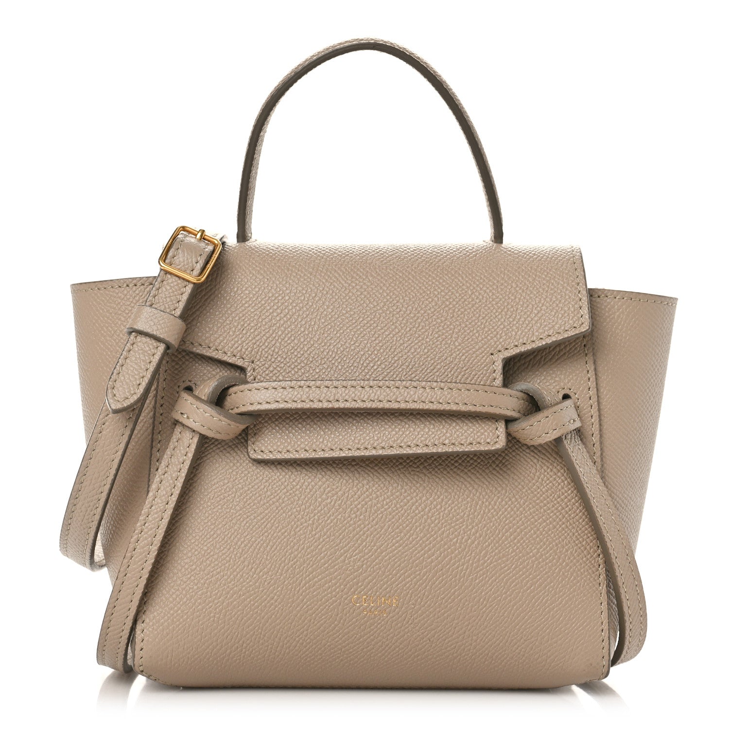 Celine Grained Calfskin Pico Belt Bag Light Taupe 1 of 12