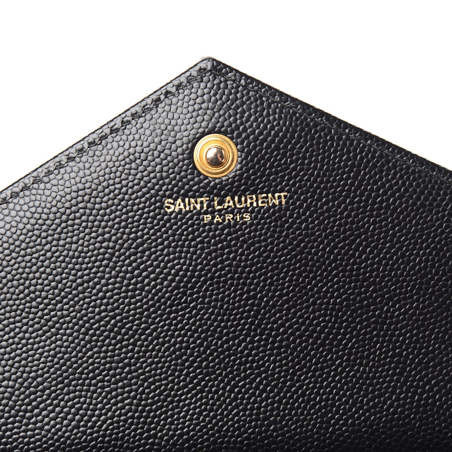 Grain De Poudre Matelasse Chevron Monogram Chain Wallet Black