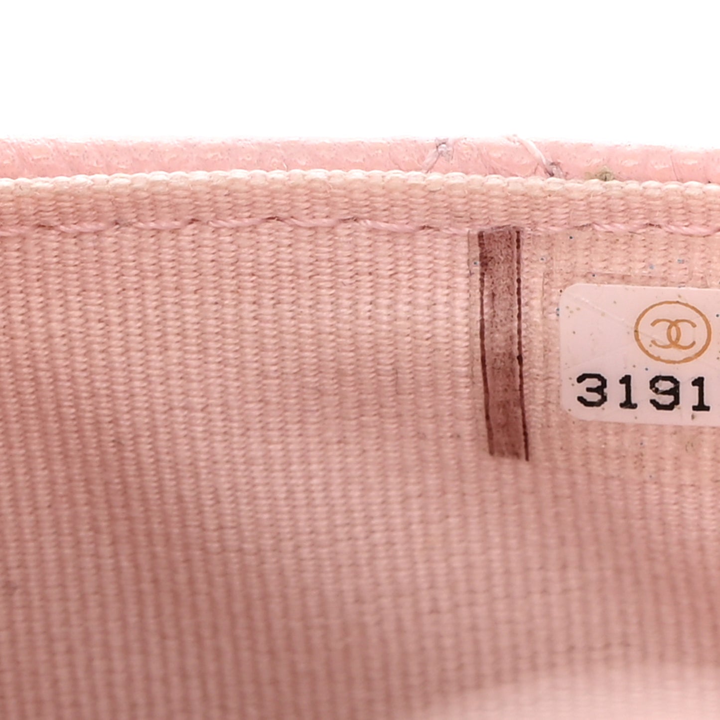 Caviar Quilted Glasses Case with Chain Light Pink