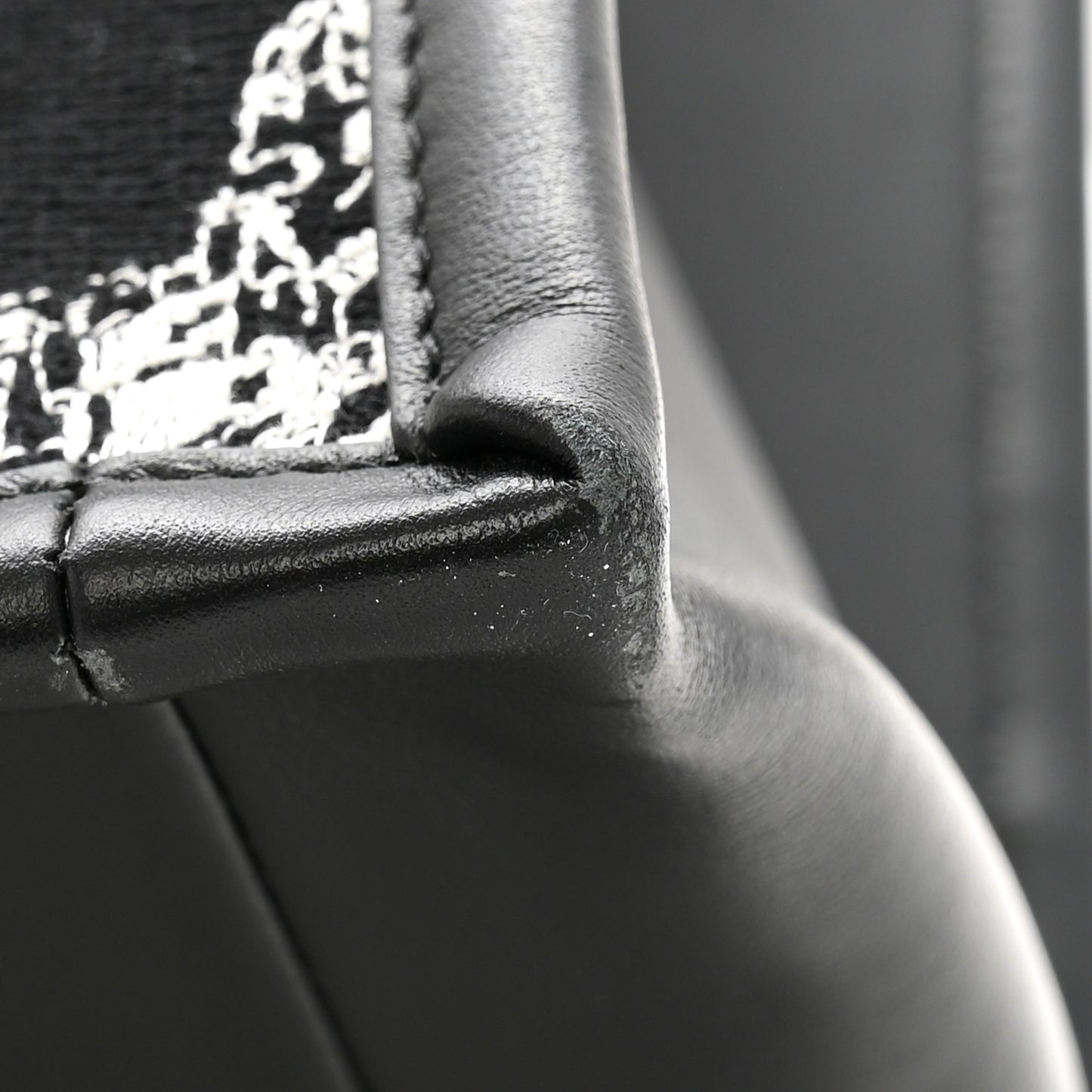 Calfskin Canvas Medium Plan De Paris Book Tote With Strap Black White