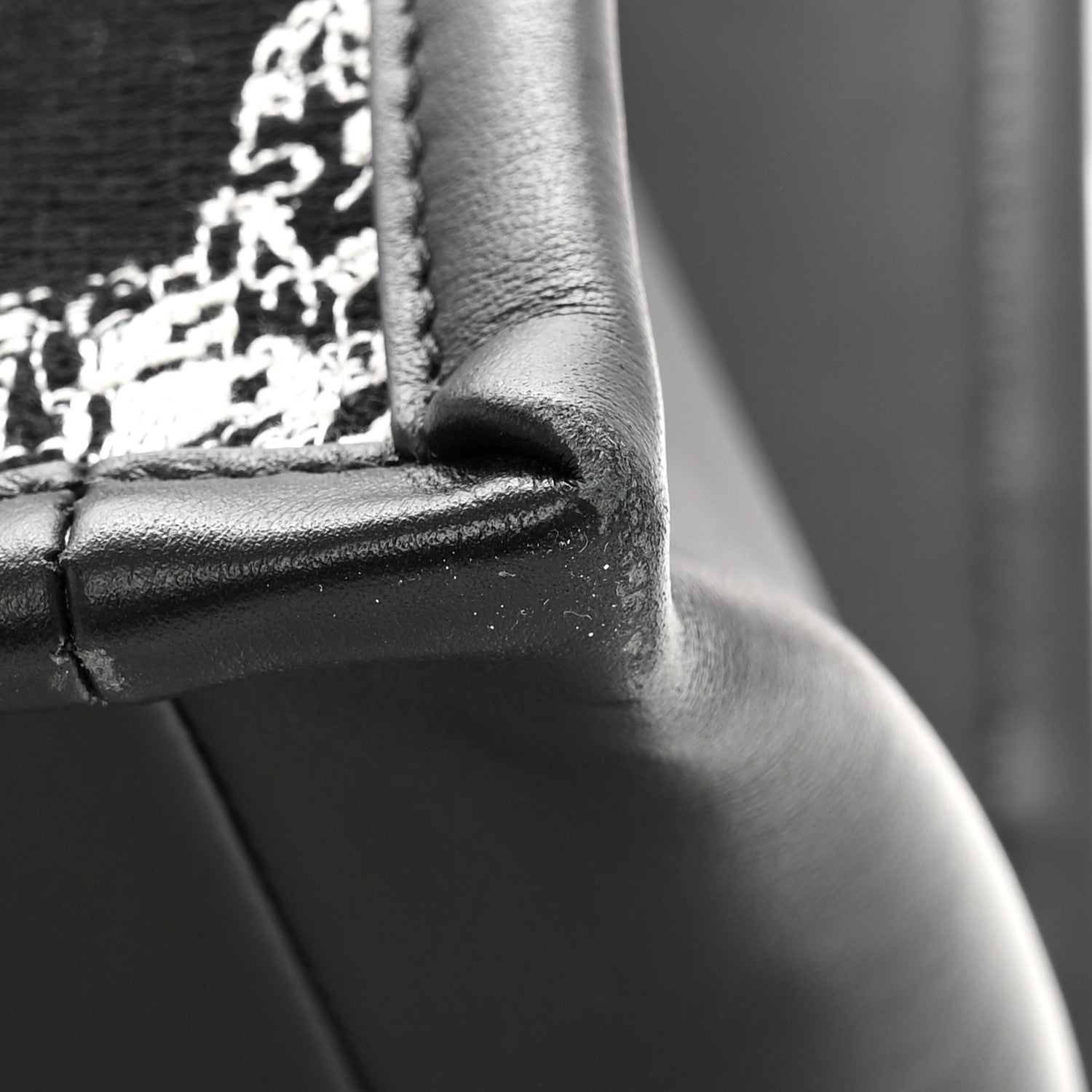 Christian Dior Calfskin Canvas Medium Plan De Paris Book Tote With Strap Black White 11 of 15