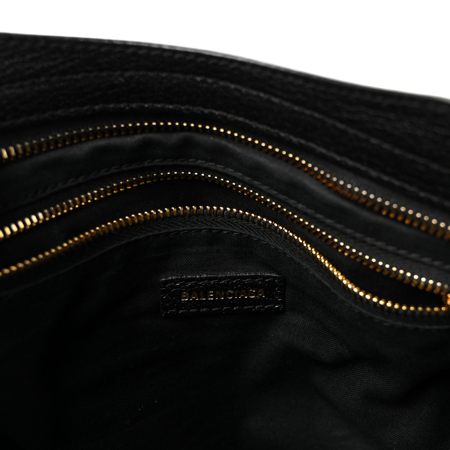 Balenciaga Chevre Gold Metallic Edge Hardware S City Black 7 of 10