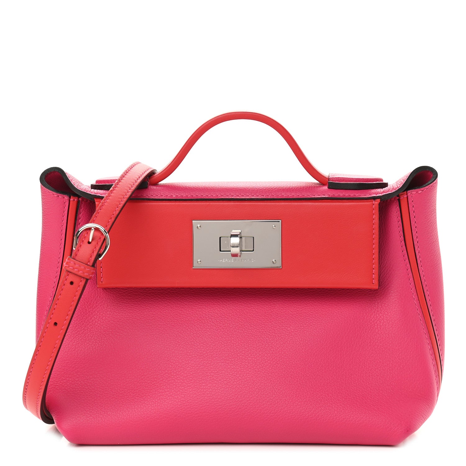 Hermes Evercolor Swift 24/24 21 Rose Mexico Rouge De Coeur 1 of 9