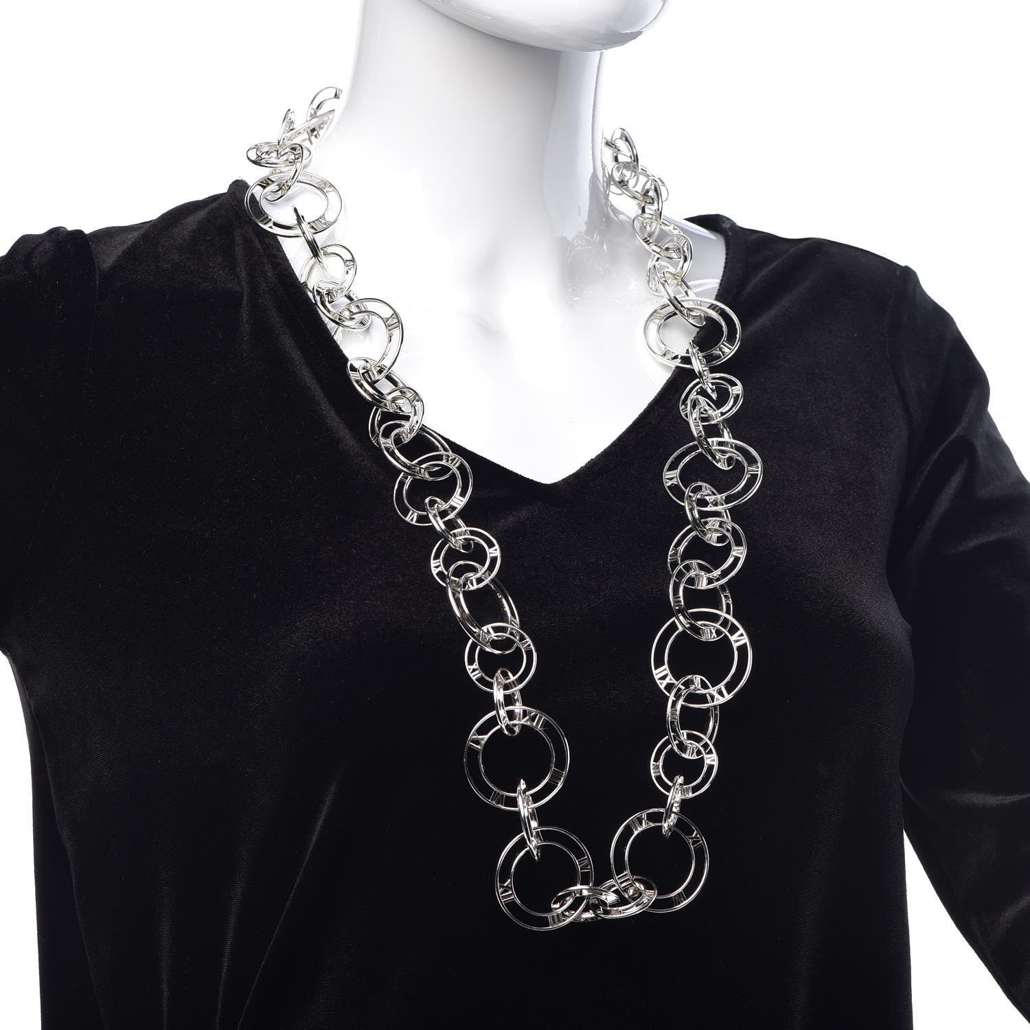 Tiffany Sterling Silver Atlas Link Necklace 2 of 5