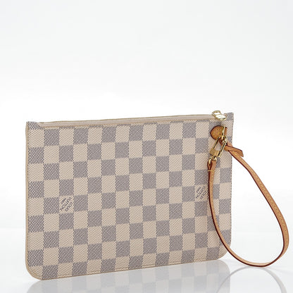 Louis Vuitton Damier Azur Neverfull MM GM Pochette 3 of 6