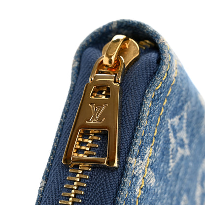 Louis Vuitton Monogram Denim Zippy Wallet Blue 7 of 8