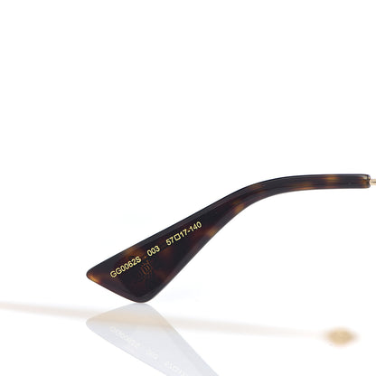 Gucci Web Aviator Sunglasses GG0062S Green Red 5 of 7
