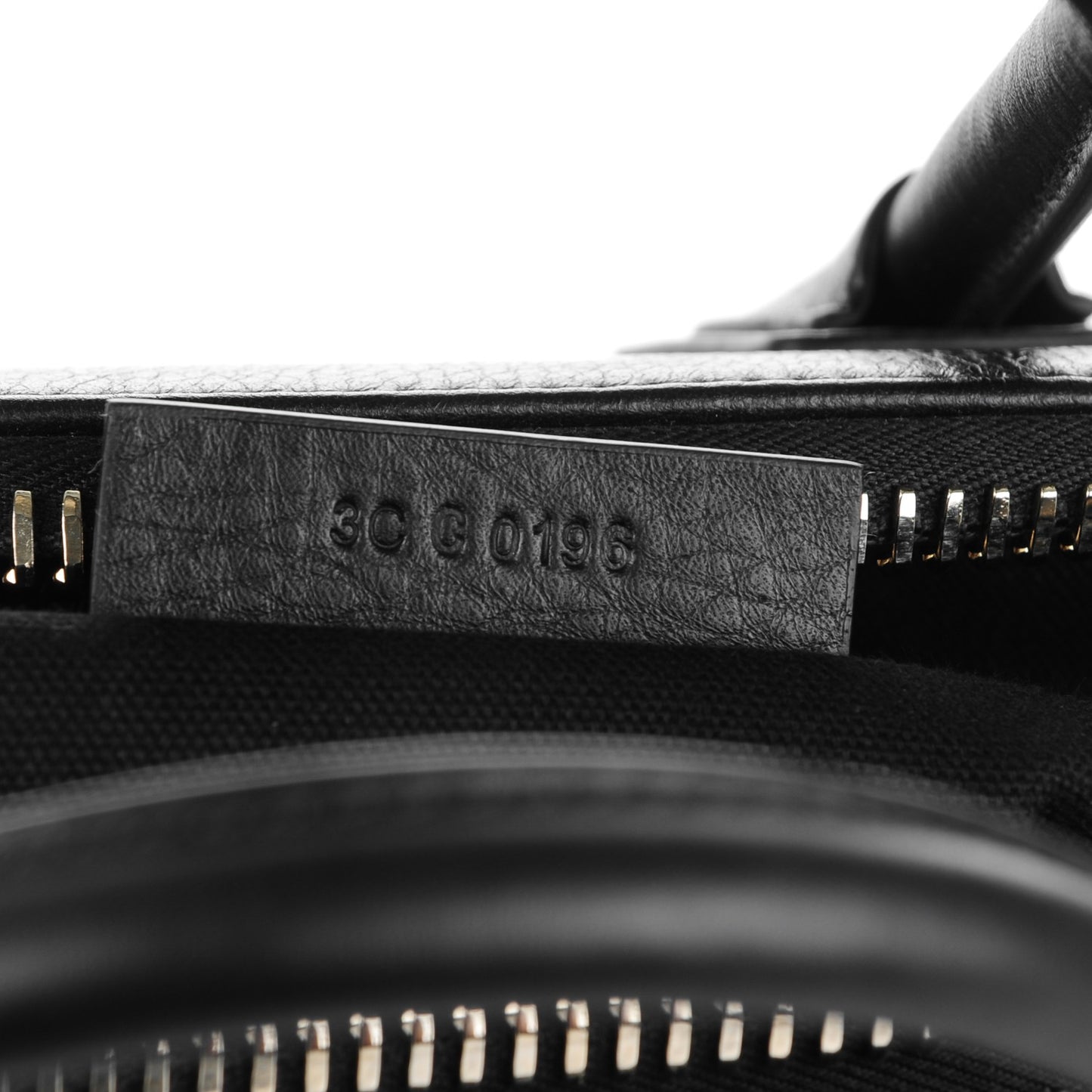 Calfskin Crocodile Embossed Small Antigona Black