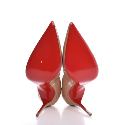 Christian Louboutin Patent Decollete 554 100 Pumps 40.5 Nude 5 of 9