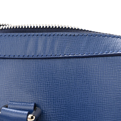 Burberry Textured Calfskin Barrow Briefcase Deep Blue 14 of 16