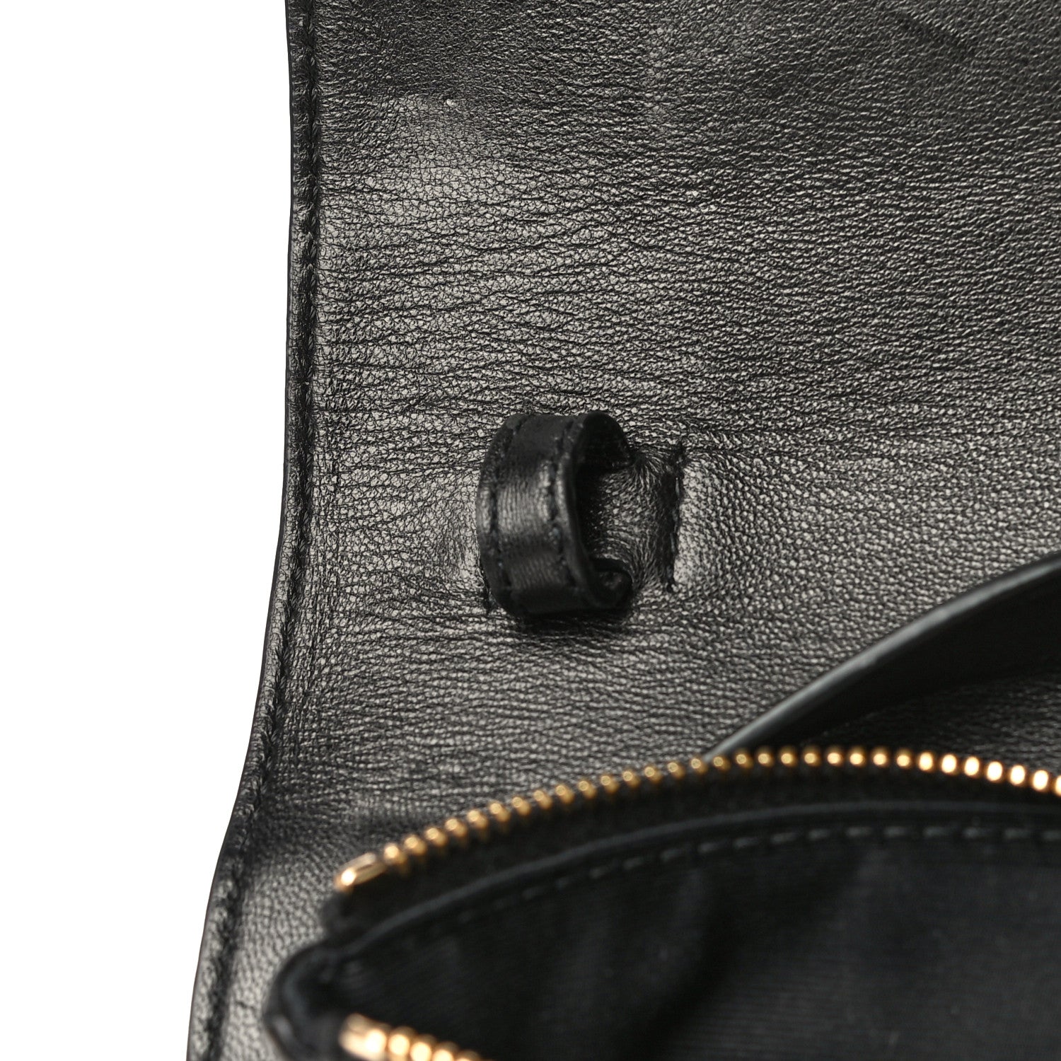 Saint Laurent Lambskin Diamond Quilted Monogram Angie Chain Bag Black 19 of 31