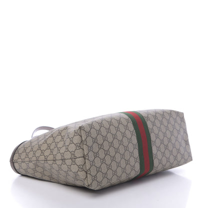 Gucci GG Supreme Monogram Medium Ophidia Shopping Tote Brown 4 of 10