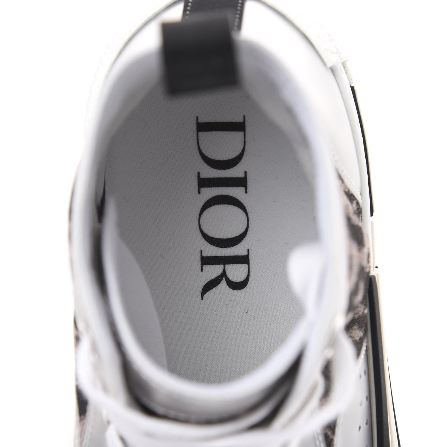 Christian Dior Canvas Leopard Print Womens B23 High Top Sneakers 36 White 7 of 9