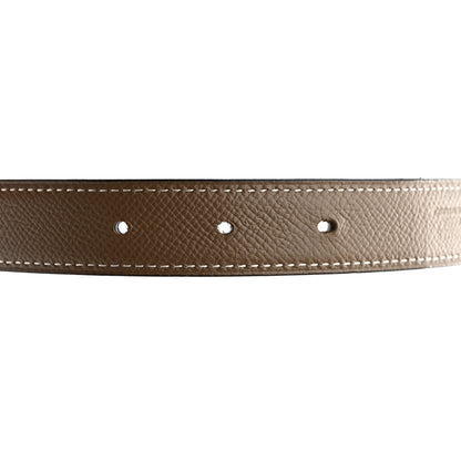 Hermes Swift Epsom 24mm Constance H Belt 80 Black Etoupe 6 of 9