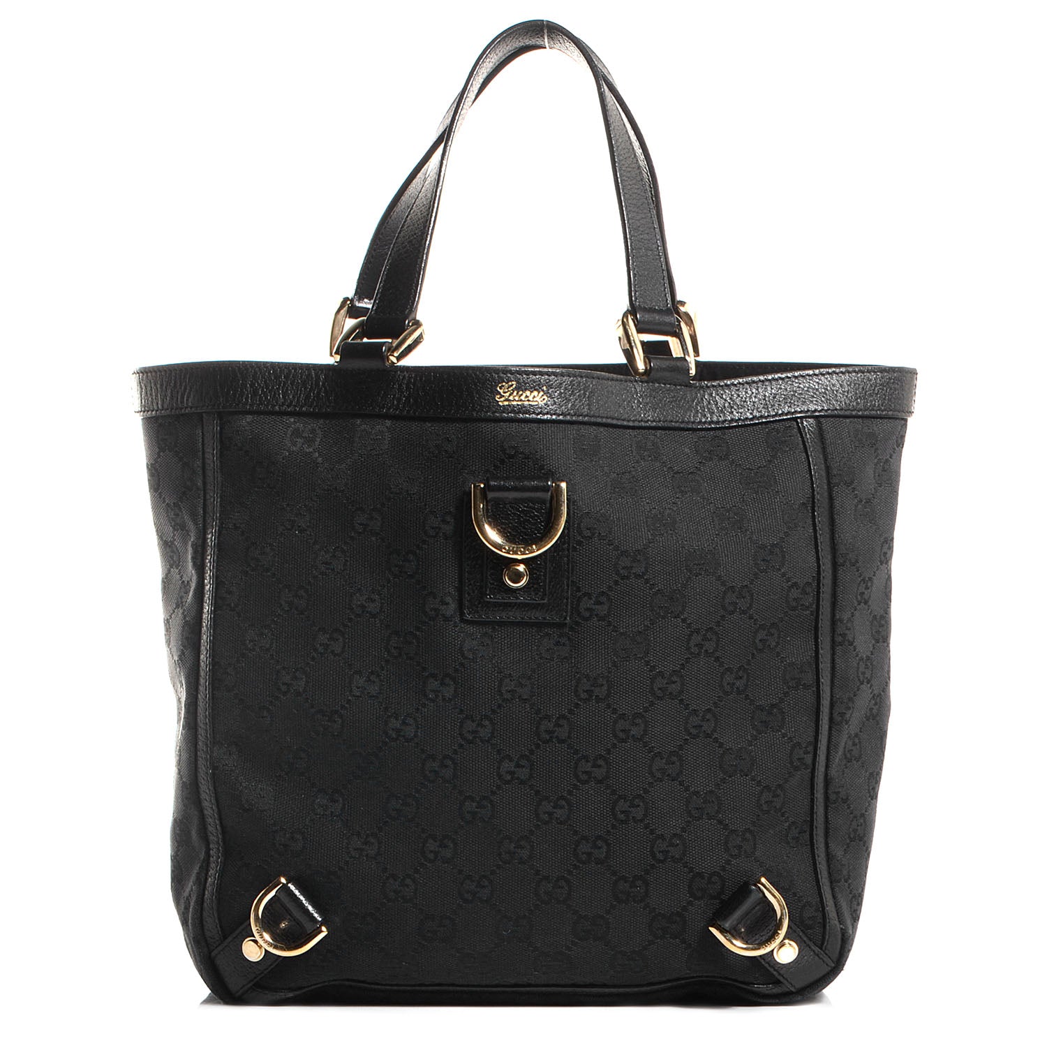 Gucci Monogram Small Abbey Tote Black 1 of 7