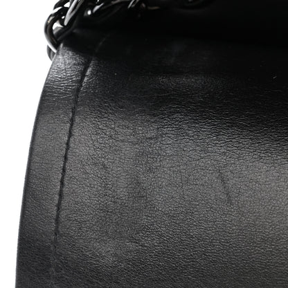 Chanel Lambskin Chevron Quilted Jumbo Double Flap So Black 12 of 13