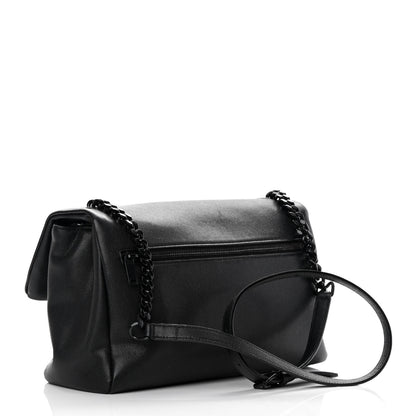 Saint Laurent Grain De Poudre Medium West Hollywood Monogram Fold-Over Black 3 of 12