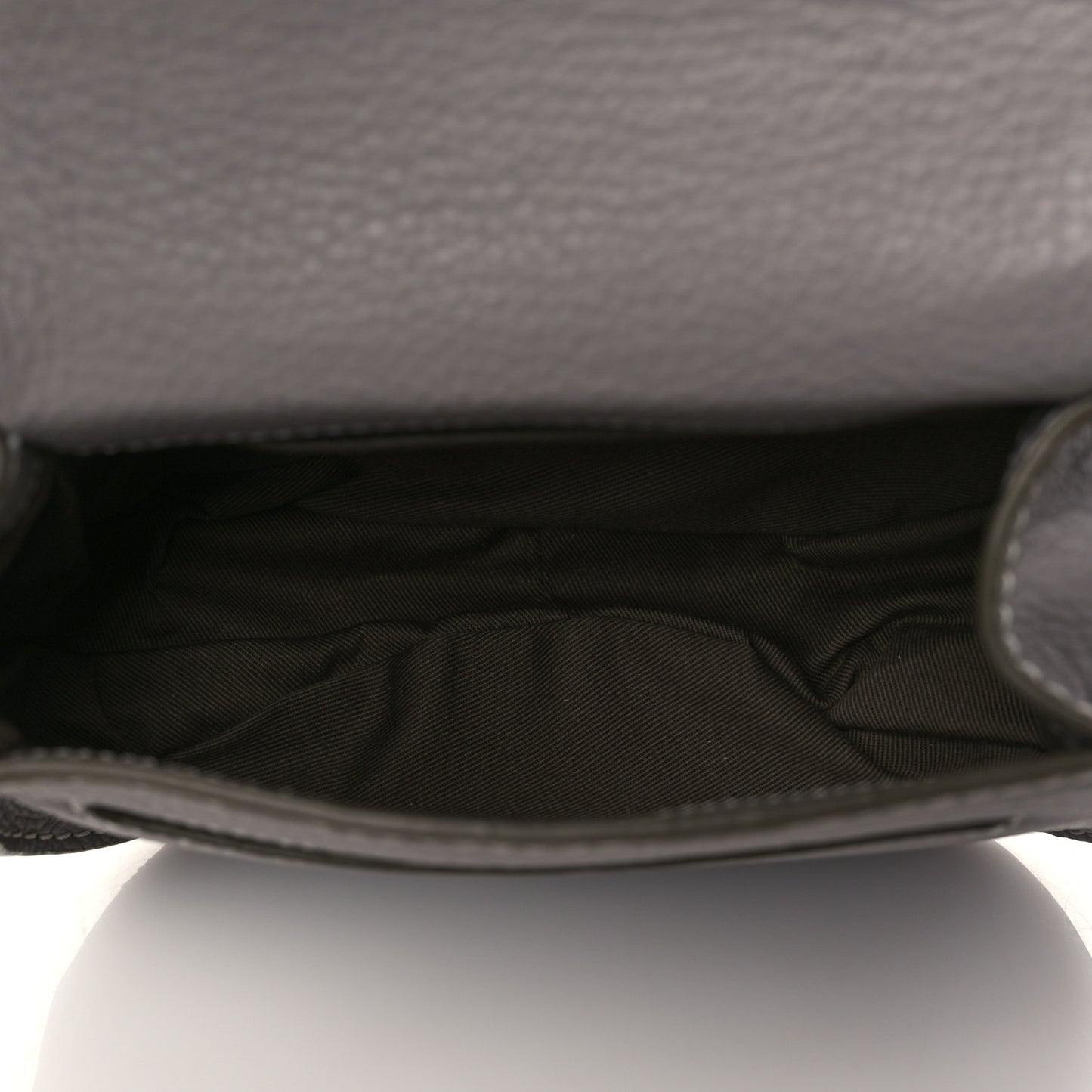 Calfskin Mini Marcie Round Crossbody Bag Cashmere Grey
