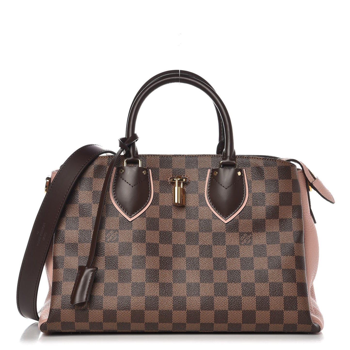 Cuir Taurillon Damier Ebene Normandy Magnolia