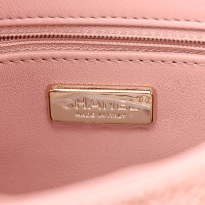 Chanel Lambskin Crystal Diamante Small Flap Light Pink 6 of 11