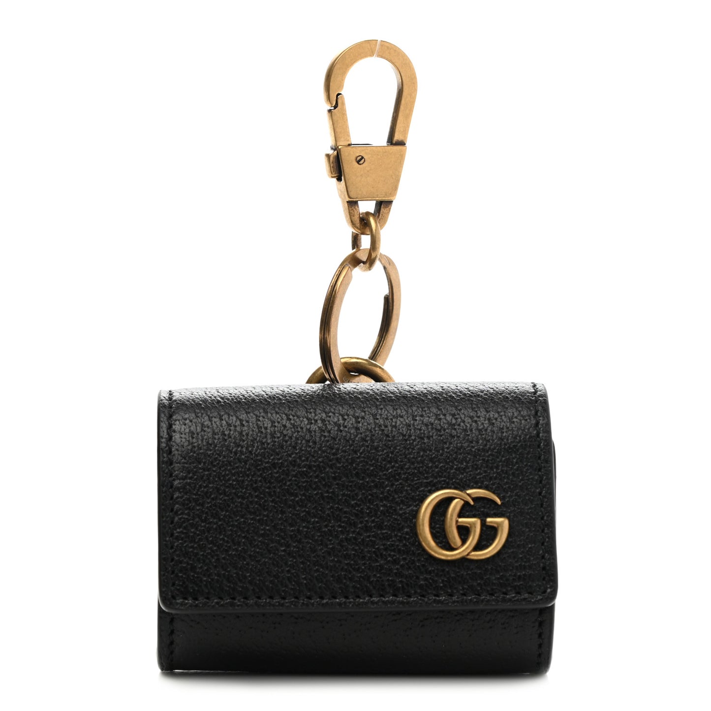 Calfskin Boar Effect GG Marmont AirPods Pro Case Black