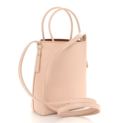 Chloe Shiny Calfskin Micro Sense Tote Bag Cement Pink 3 of 10