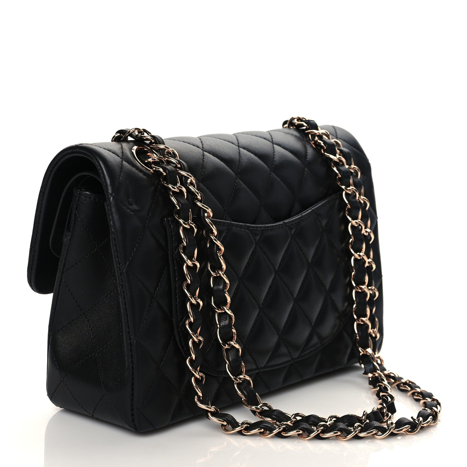 Chanel Lambskin Quilted Small Double Flap Black 3 of 11