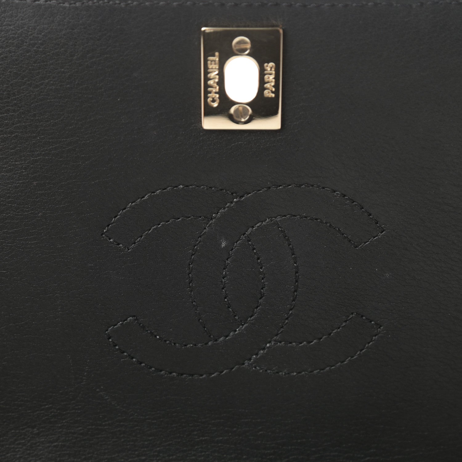 Chanel Calfskin Chevron Quilted Mini Statement Flap Black 13 of 13