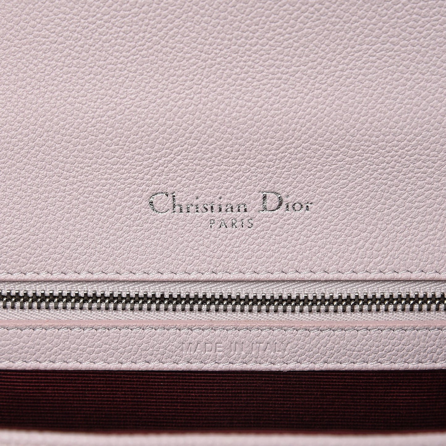Grained Calfskin Small Diorama Flap Bag Pink
