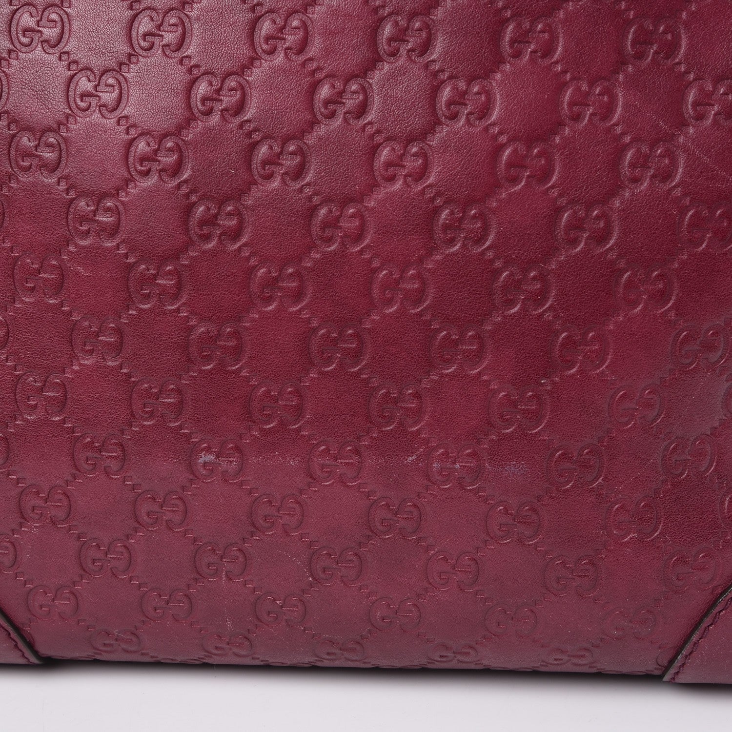 Gucci Guccissima Medium Mayfair Tote Cherry 14 of 19