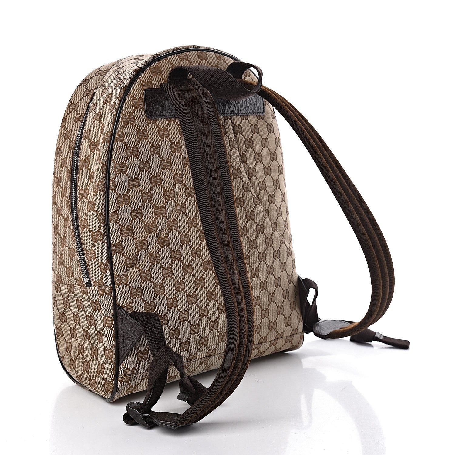 Gucci Monogram Travel Backpack Dark Brown 3 of 10