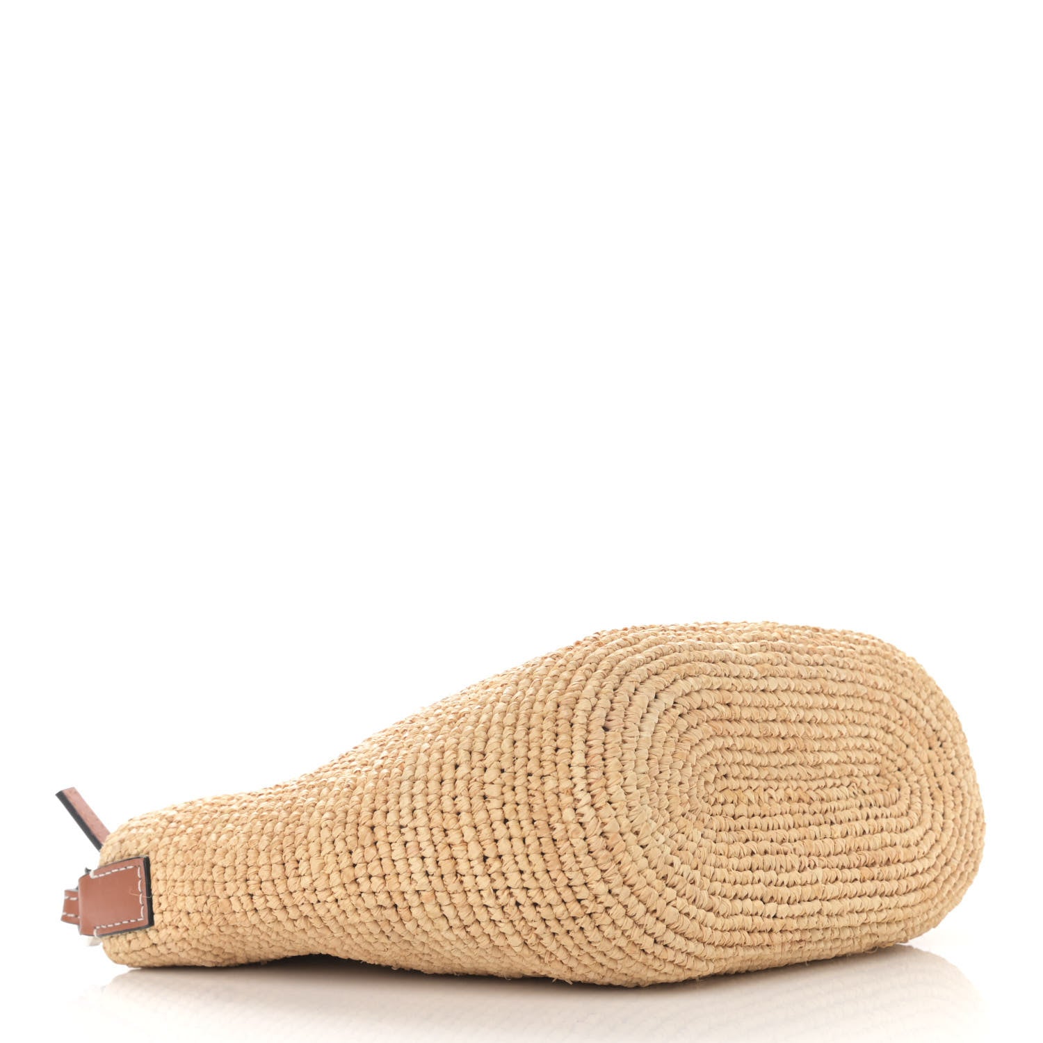 Loewe Calfskin Raffia Paulas Ibiza Pochette Bag Natural Tan 4 of 10