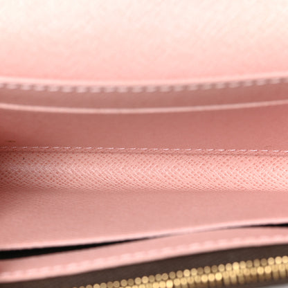 Louis Vuitton Damier Ebene Rosalie Coin Purse Rose Ballerine 5 of 6