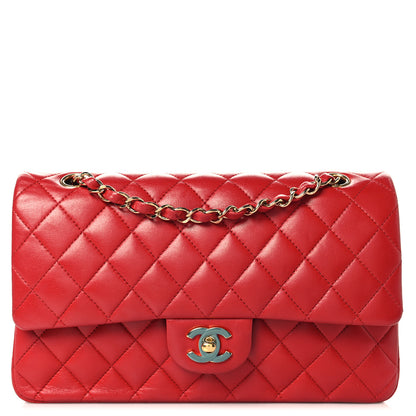 Chanel Lambskin Quilted Medium Double Flap Red 1 of 10