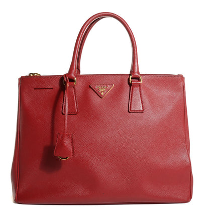 Prada Saffiano Large Galleria Double Zip Tote Fuoco 1 of 10