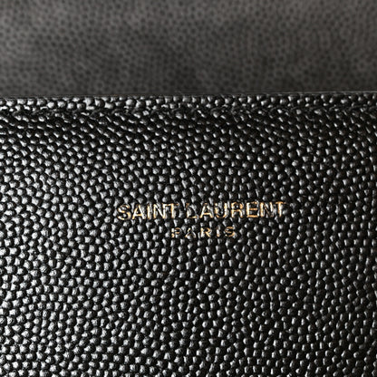 Saint Laurent Grain de Poudre Mini Classic Monogram Cassandra Top Handle Black 8 of 11